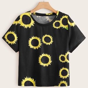 SHEIN Plus Sunflower Tee
